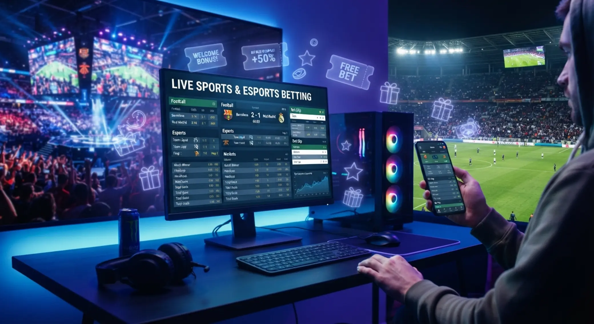 Sportfogadás és e-sport hangulat bónusz kuponokkal