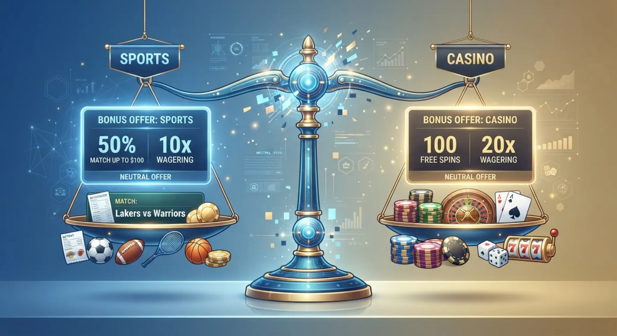 GGbet és Goldbet bónuszok mérlegen ábrázolva