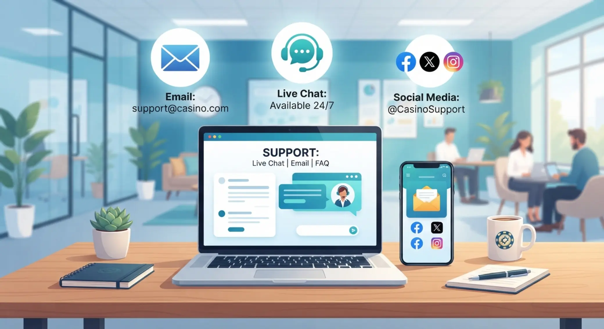 Kommunikációs csatornák online kaszinó témában