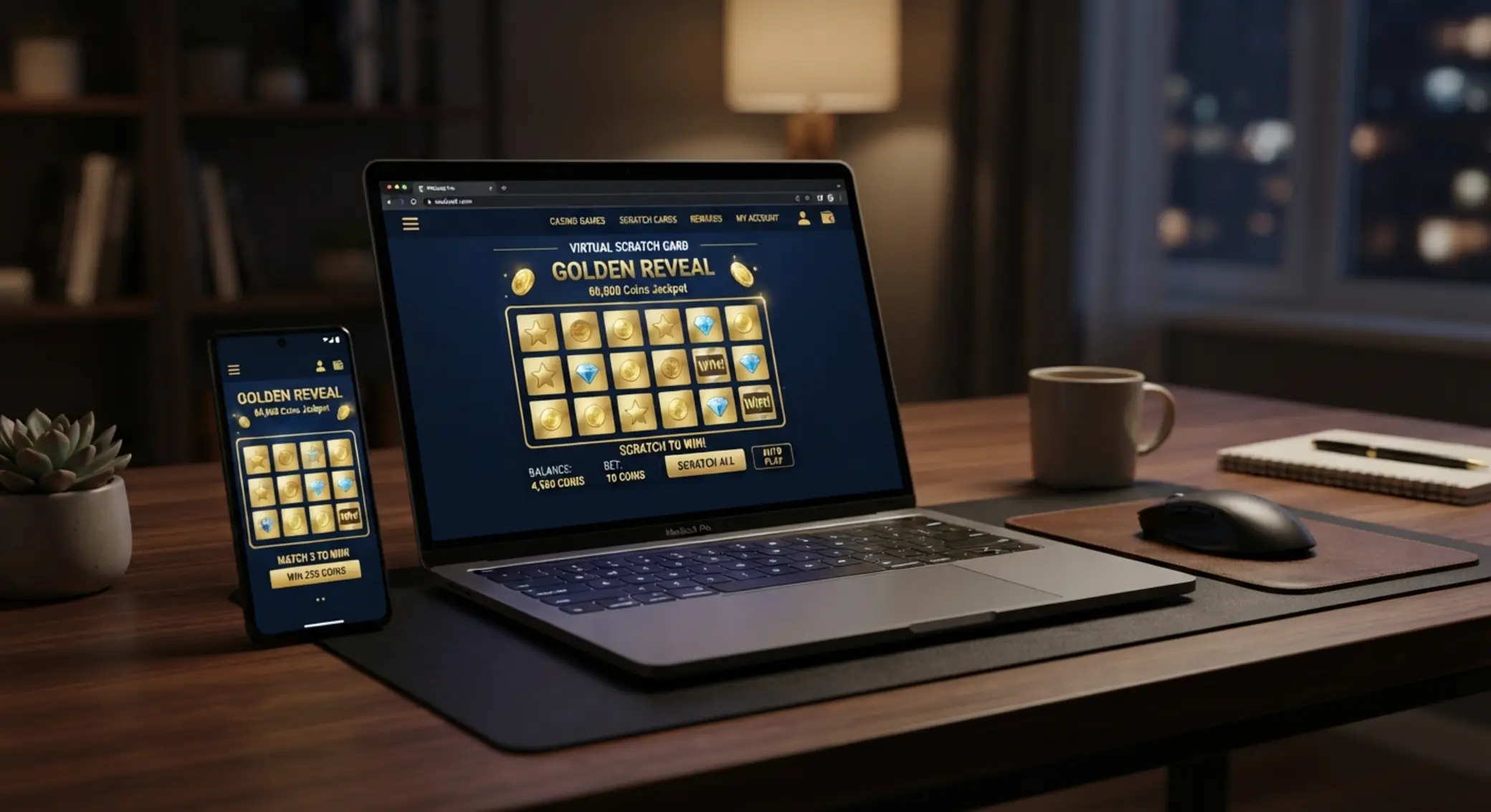 Virtuális kaszinó kaparós játék online Online kaszinó felület virtuális kaparós játékkal